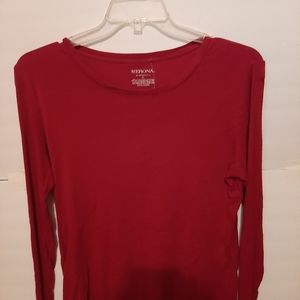 Red long sleeve Tshirt